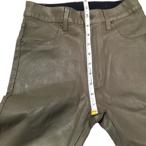 Carmar Jeans High Rise Skinny Stretch‎ Coated Wax Casual Pants Women's 28 NEW - Picture 3 of 14